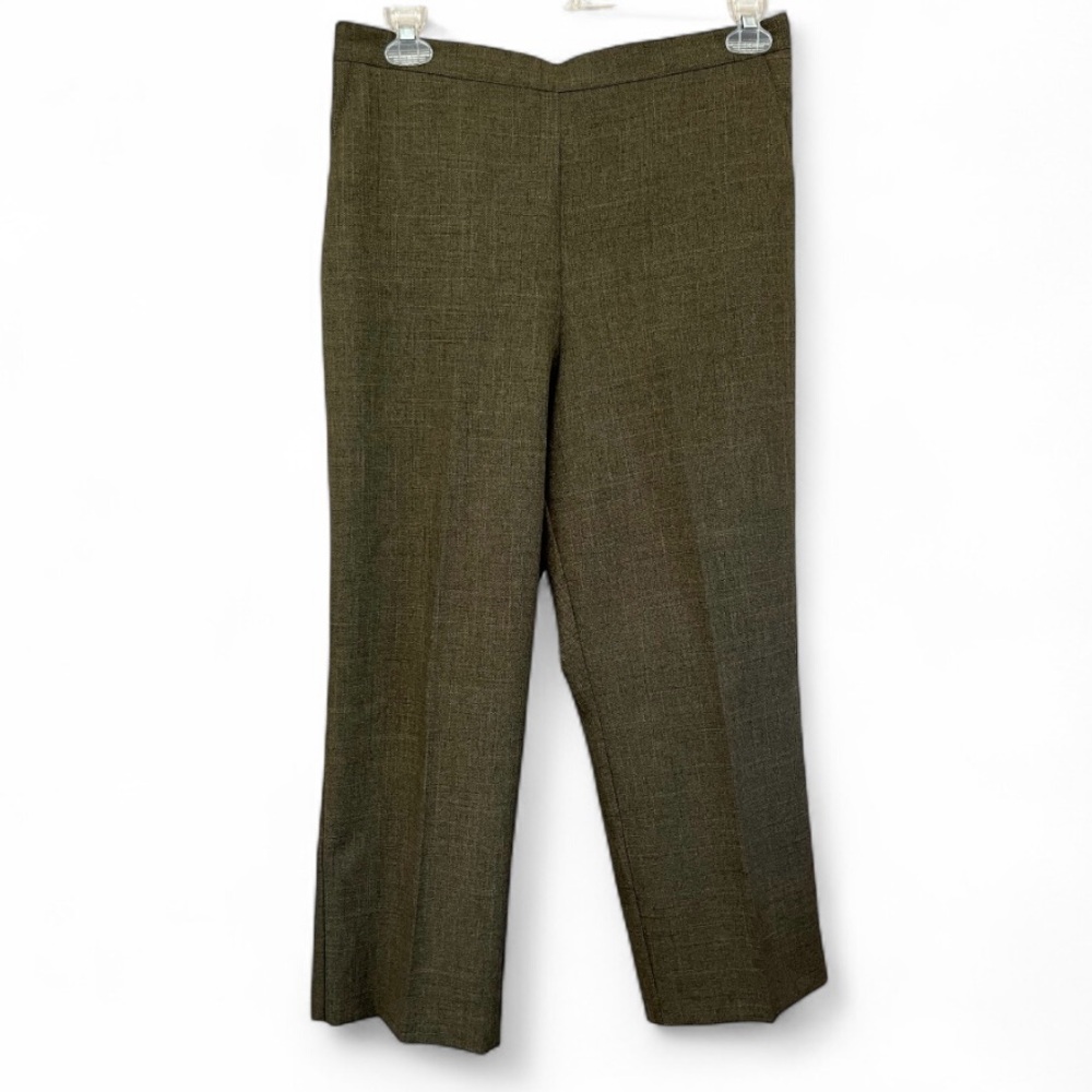 Alfred Dunner Women’s Olive Green Trousers